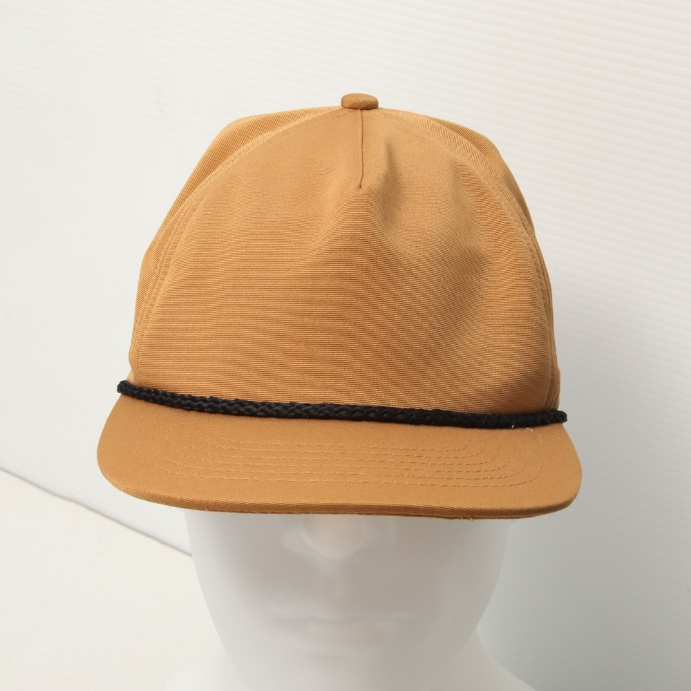 Spacecraft Rope Snapback Hat Mens OSFM Brown 5 Panel Topographic Print Hat